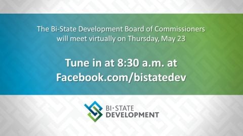 Graphic stating the Board will meet on May 23 and the meeting can be viewed online at the BSD Facebook page starting at 8:30 a.m.