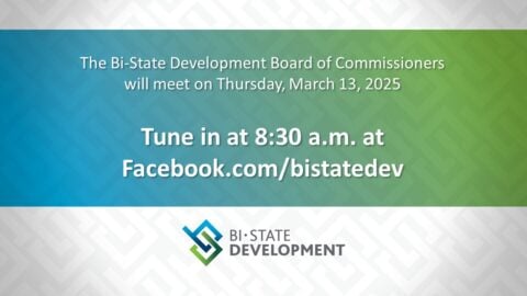 Graphic stating there is a Board Meeting on Thursday, March 13 starting at 8:30 a.m.