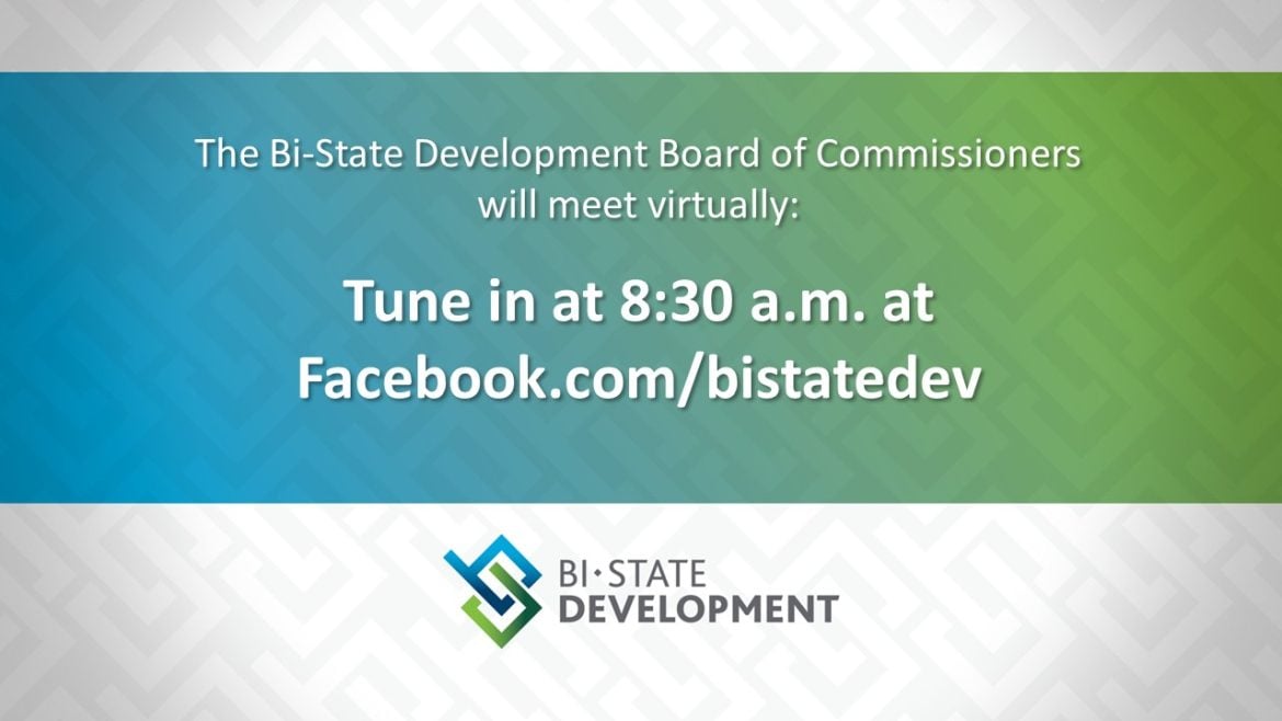 Graphic with link to meeting live stream at facebook.com/bistatedev